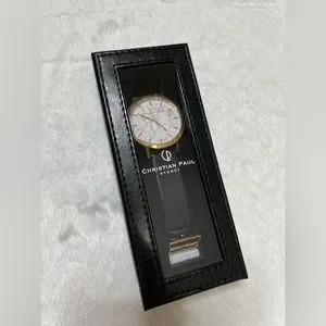Christian Paul Marble black leather watch Accessories | Christian Paul Marble Black Leather Watch  main image 4